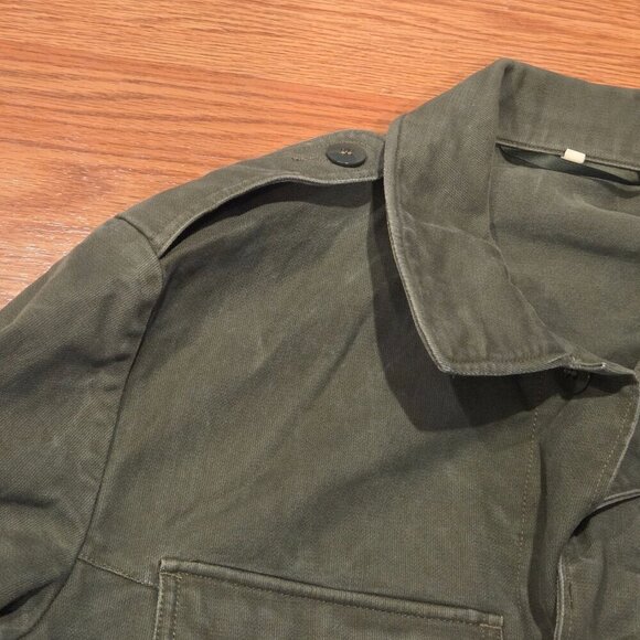 Wahler German Army Military Olive Green Field Shirt Womens Size 7 Grunge 1990s - Picture 5 of 14